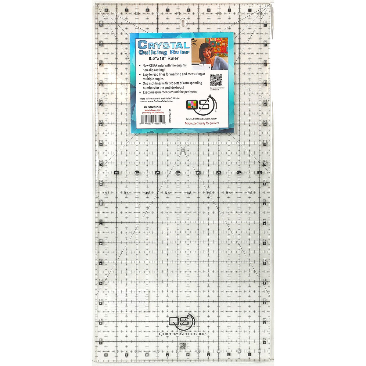 Crystal Non-Slip Ruler 8-1/2in x 18-1/2in