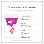 Product Specifications – Dresden Ruler 30 degrees
