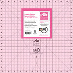 Quilter's Select Pink Poppie Cotton Non-Slip Ruler 12-1/2in x 12-1/2in