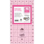 Quilter's Select Pink Poppie Cotton Non-Slip Ruler 6-1/2in x 12in