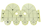 Machine Quilting Ruler 4in x & 2in