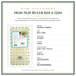 Product Specifications – Non-Slip Ruler 6in x 12in