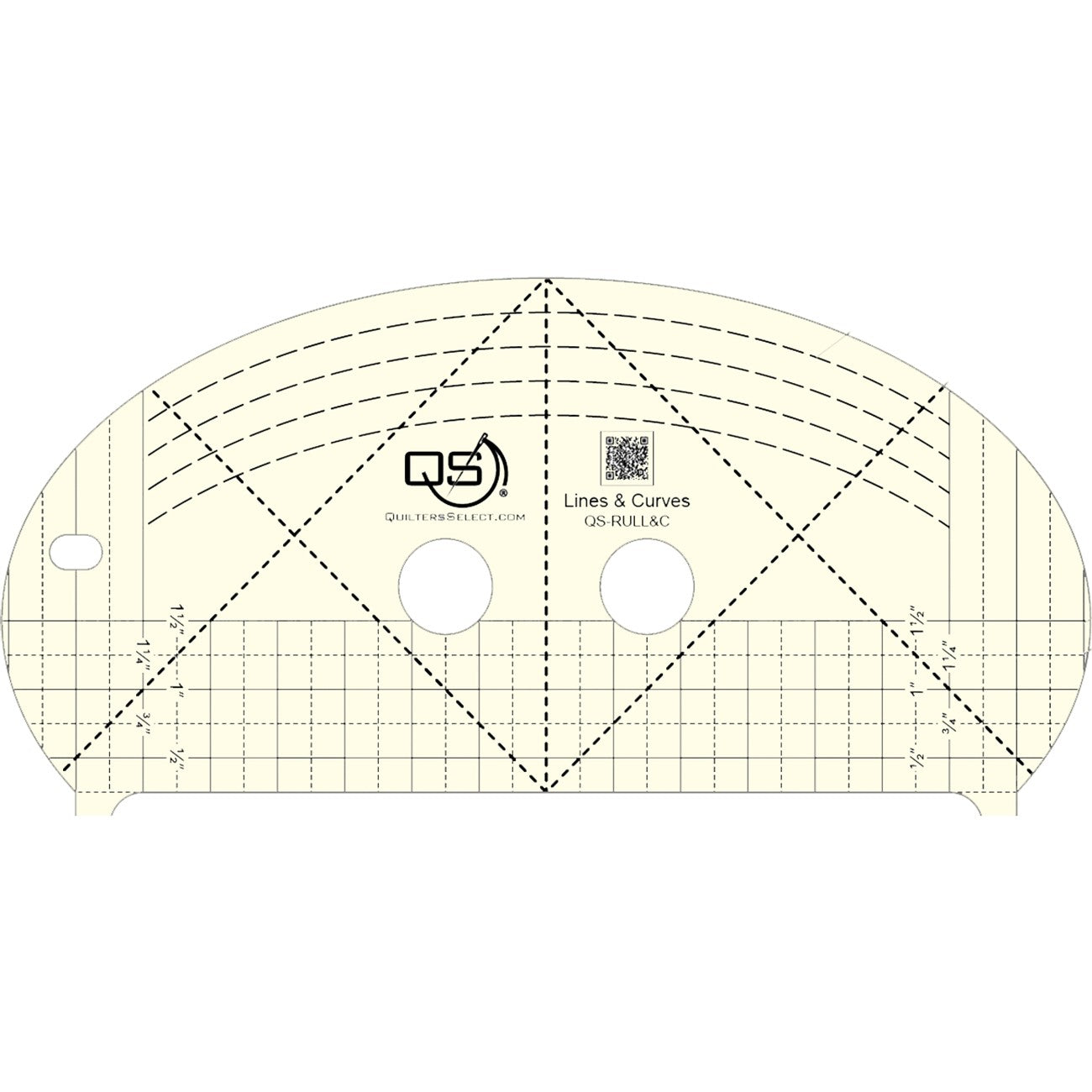 Precision Machine Quilting Ruler: Lines & Curves