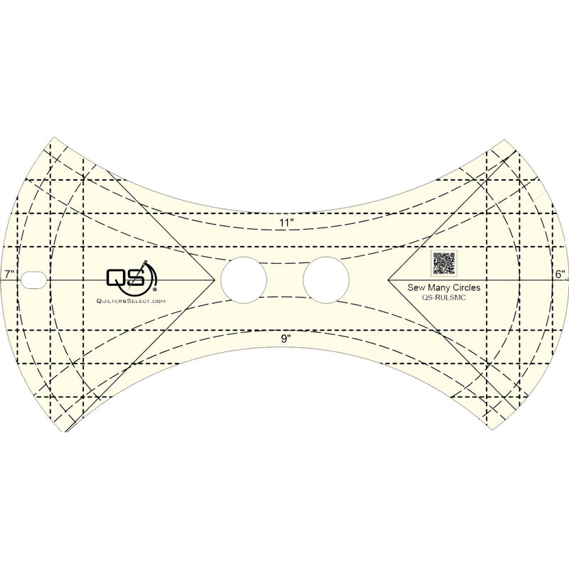 Precision Machine Quilting Ruler: Sew Many Circles