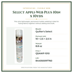 Product Specifications – Select Appli-Web Plus 10in x 10yds