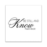 5 Precut Quilt Squares Printed with Psalm 46:10 5in