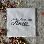 5 Precut Quilt Squares Printed with Psalm 46:10 5in