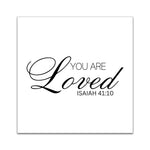 5 Precut Quilt Squares Printed with Isaiah 41:40 5in