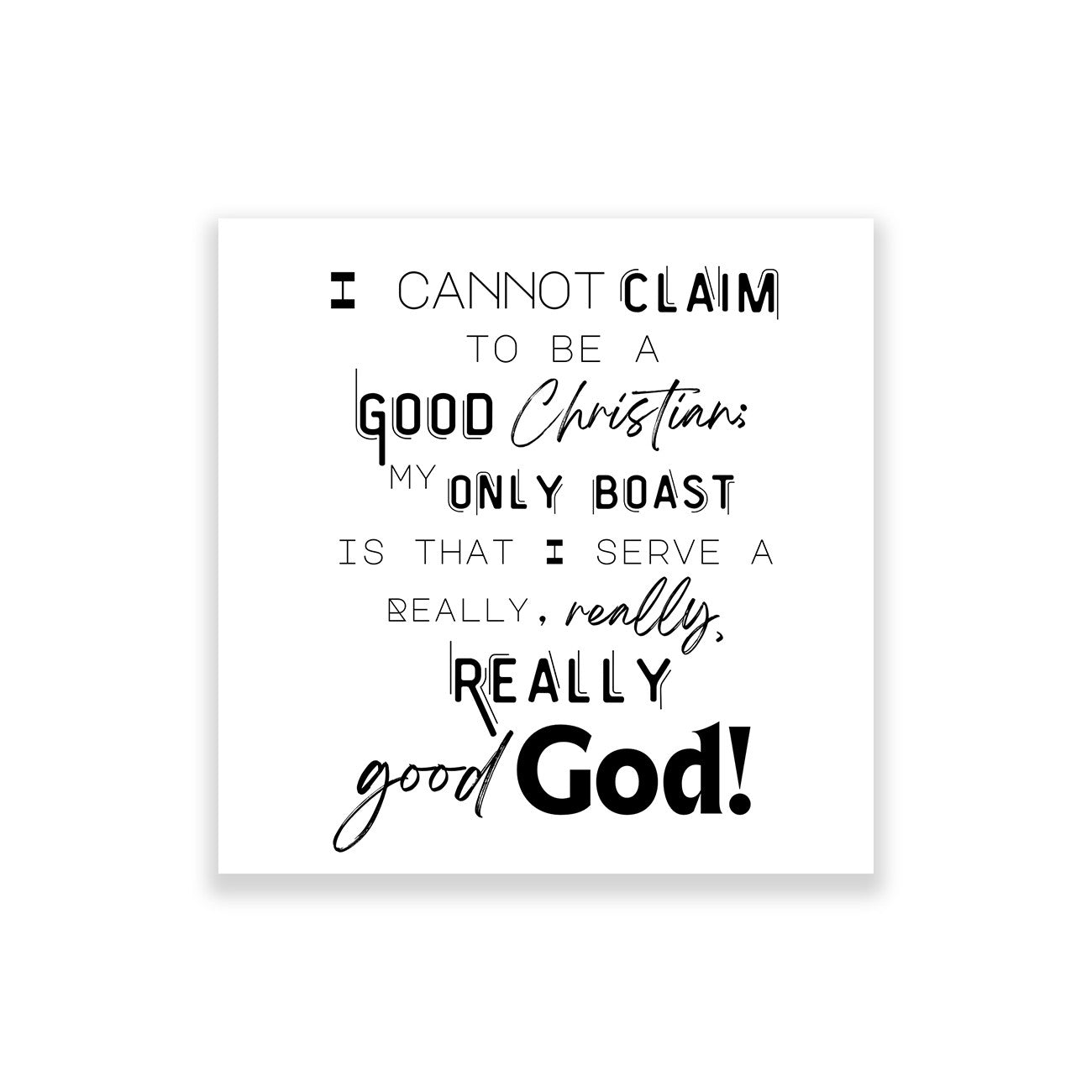 5 Precut Inspirational Christian Quote Quilt Squares 5in