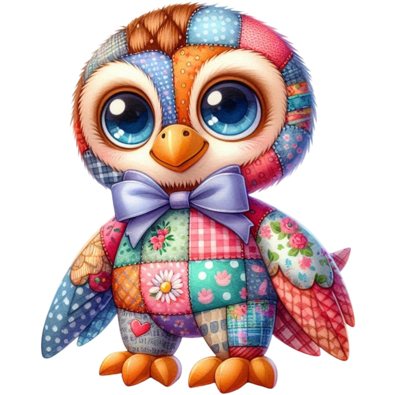 Quilted Toy Animals Fabric Panel 16