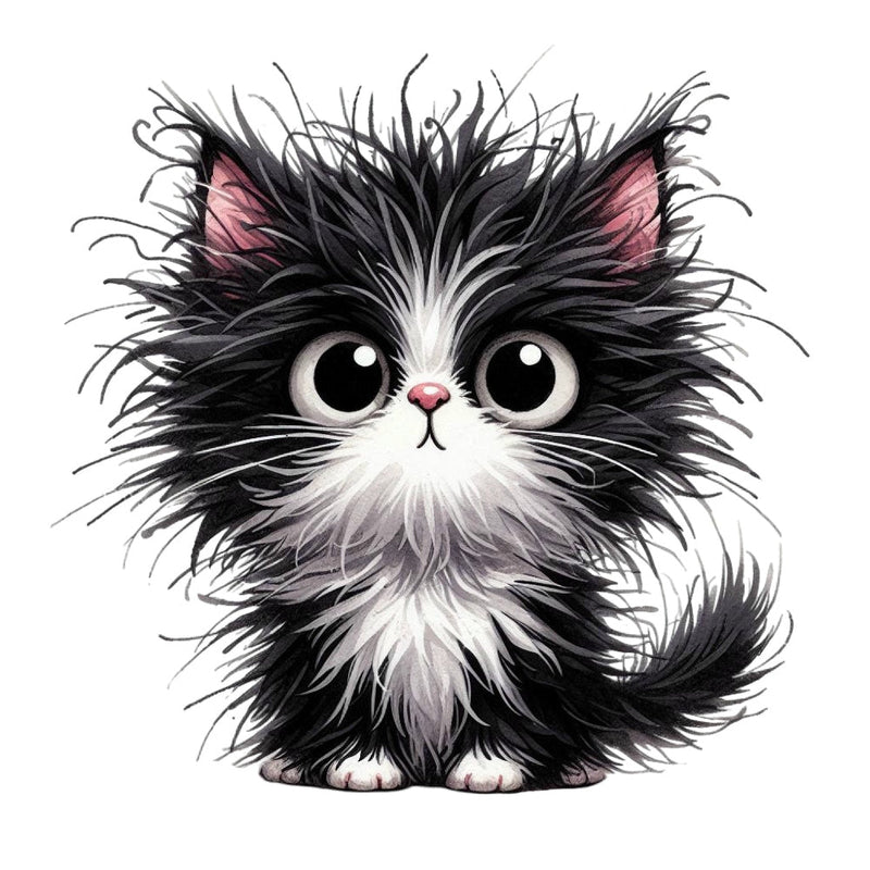 Quirky Crazy Cats Fabric Panel 13