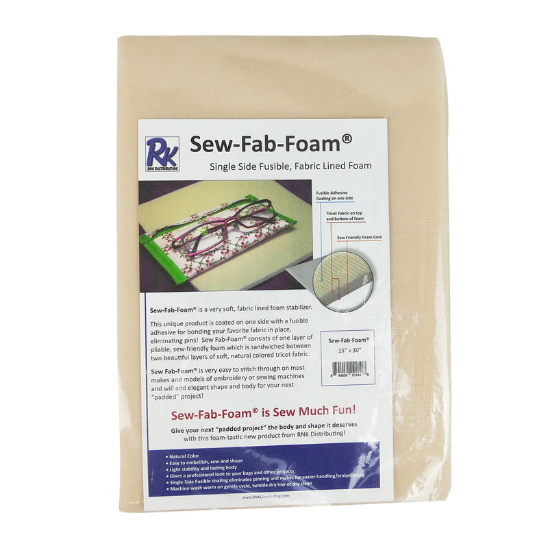 Sew-Fab-Foam Single Sided Fusible Beige 15in x 30in