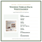 Product Specifications – Wooden Thread Rack Whitewashed