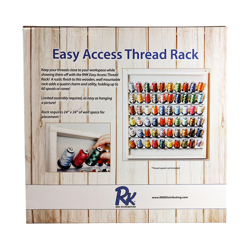 Wooden Thread Rack Whitewashed