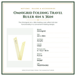 Product Specifications – Omnigrid Folding Travel Ruler 4in x 36in