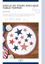 Circle of Stars Table Topper