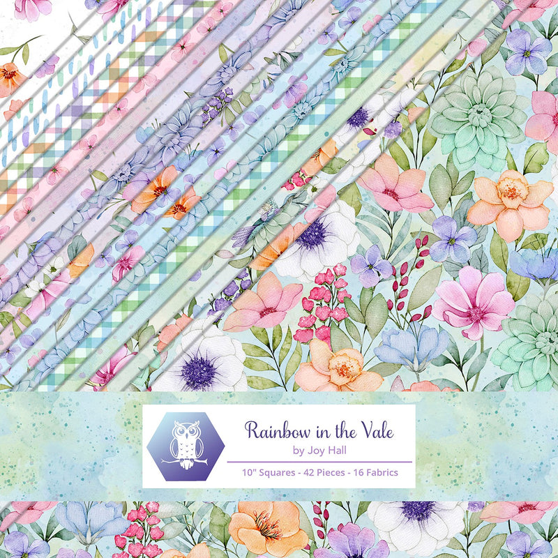 Rainbow in the Vale 42pcs, 2-4 Pieces of Each Print