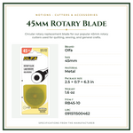 Product Specifications – 45mm Rotary Blade