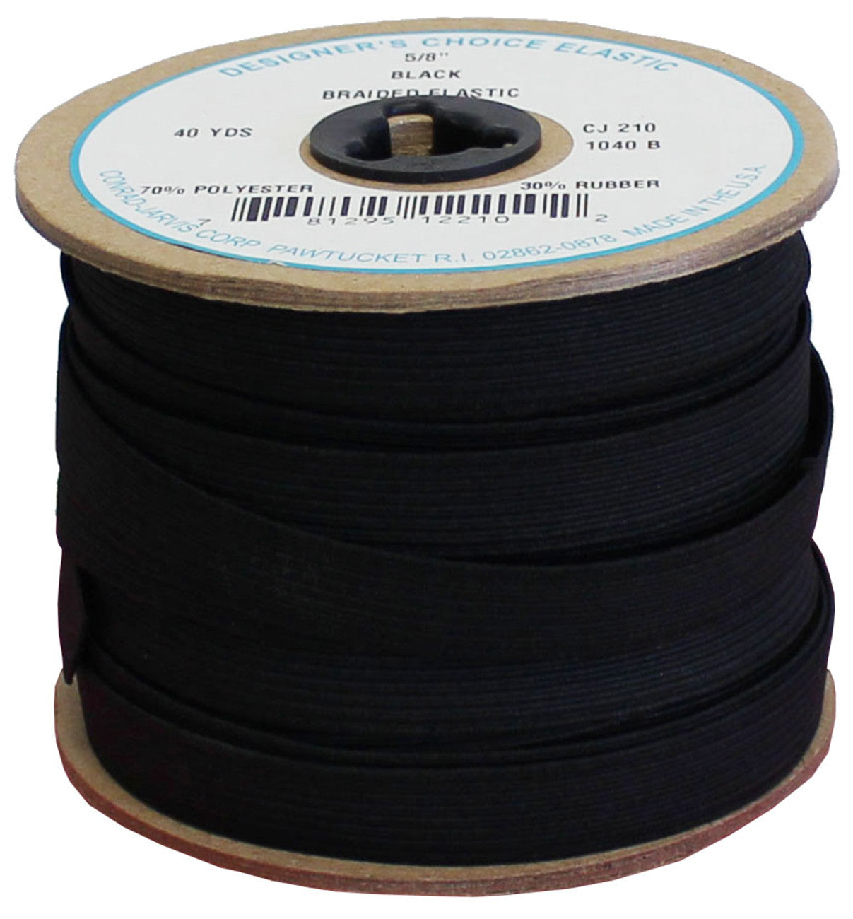Braid Elastic 5/8in x 40yd Black