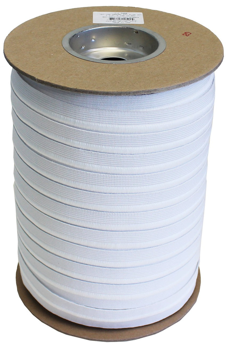 Knit Draw Cord Elastic 1-1/4in x 100yd White