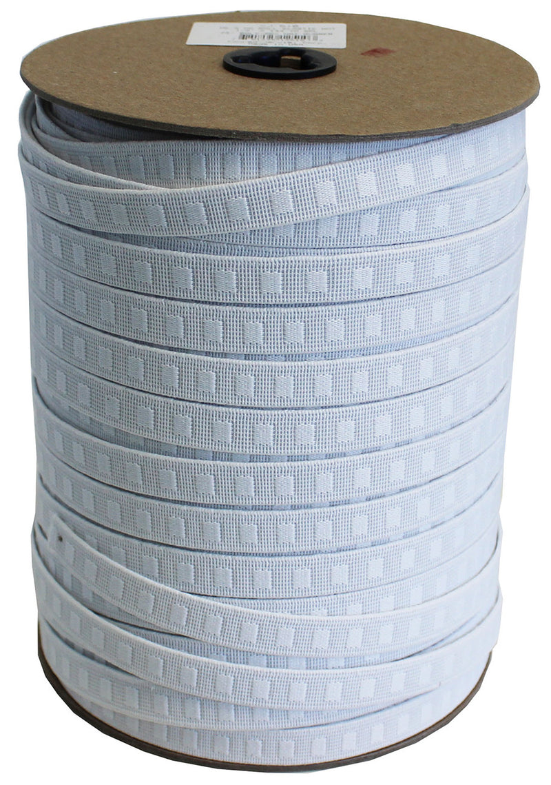 Woven No Roll Elastic 1/2in x 144yd White