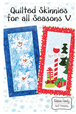 Quilted Skinnies for all Seasons V - North Pole and Smiling Snowflakes