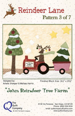 John Reindeer Tree Farm - Reindeer Lane Block of the Month Pattern 3
