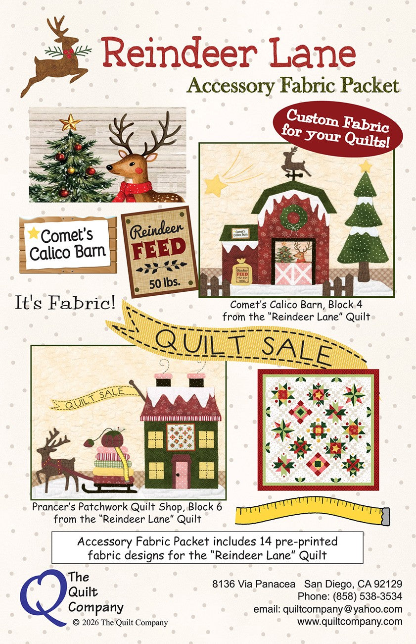 Reindeer Lane Accessory Fabric Packet