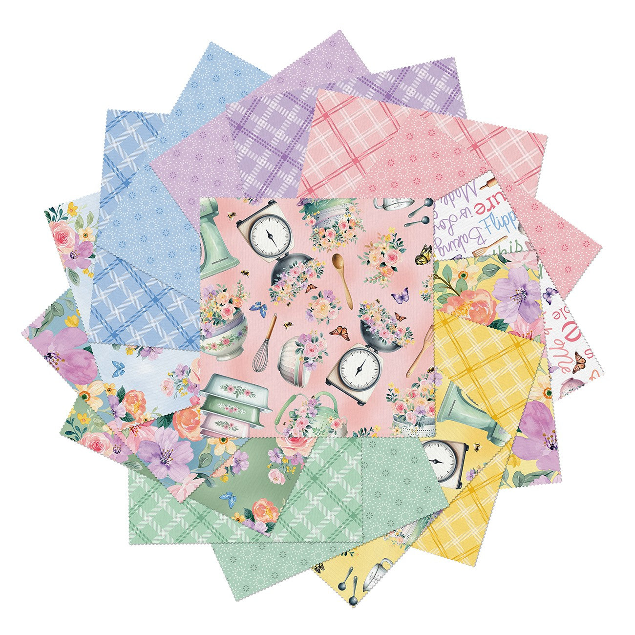 Recipe for Happiness 10in Squares, 40pcs/bundle
