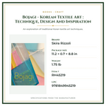 Product Specifications – Bojagi - Korean Textile Art : Technique, Design And Inspiration