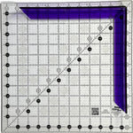 Transparent Ruler Handle 9.8in Purple