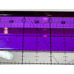 Transparent Ruler Handle 9.8in Purple