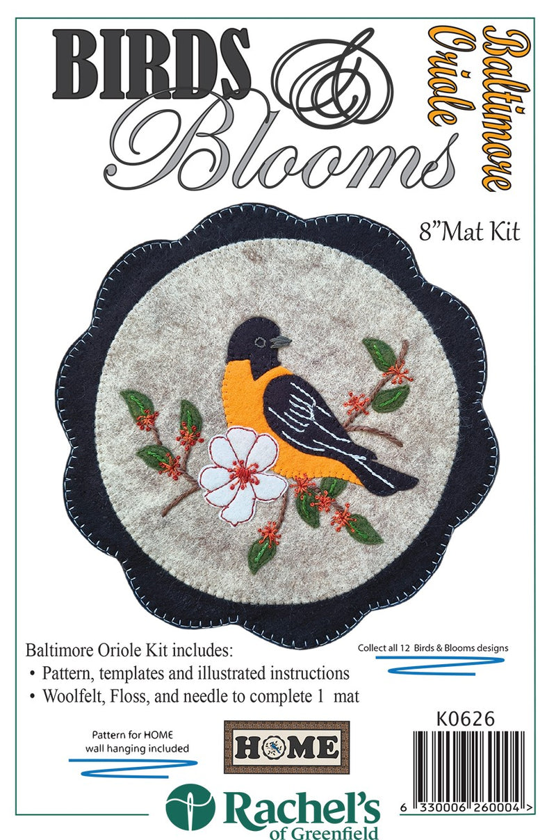 Baltimore Oriole Mat Kit