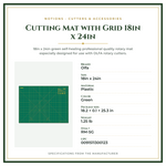 Product Specifications – Cutting Mat with Grid 18in x 24in