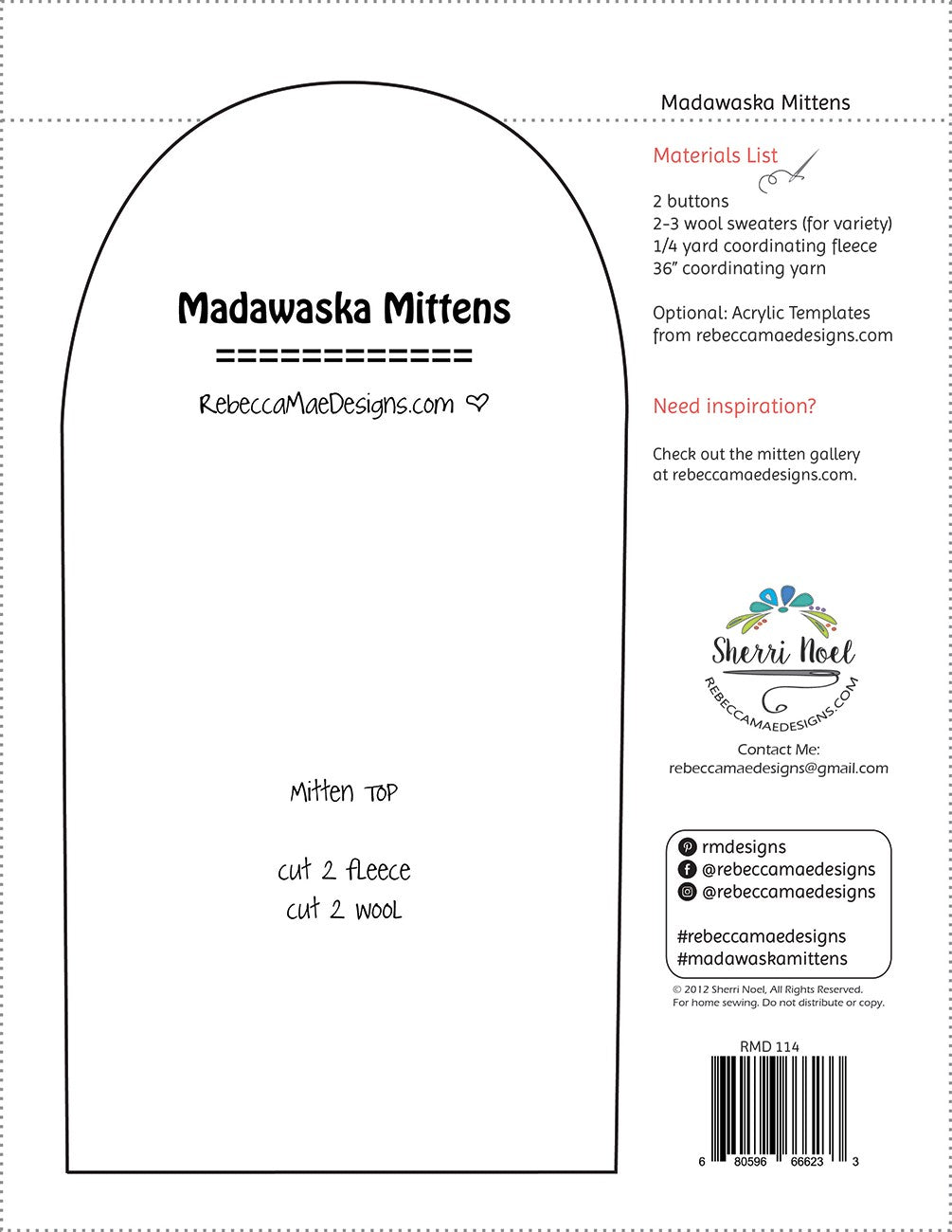 Madawaska Sweater Mitten