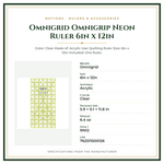 Product Specifications – Omnigrid Omnigrip Neon Ruler 6in x 12in