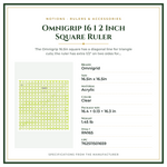 Product Specifications – Omnigrip 16 1 2 Inch Square Ruler