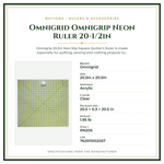 Product Specifications – Omnigrid Omnigrip Neon Ruler 20-1/2in