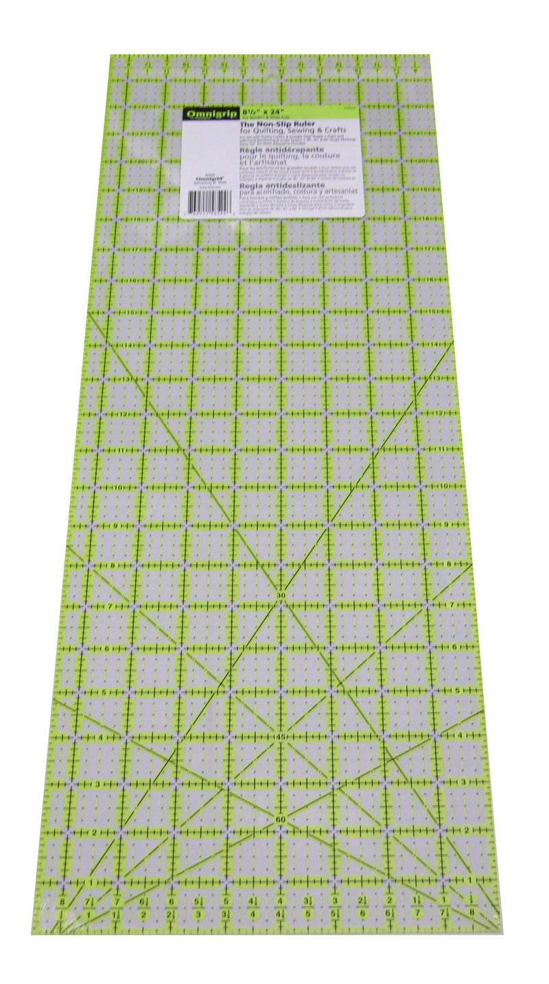 Omnigrid Omnigrip Neon Ruler 8-1/2in x 24in