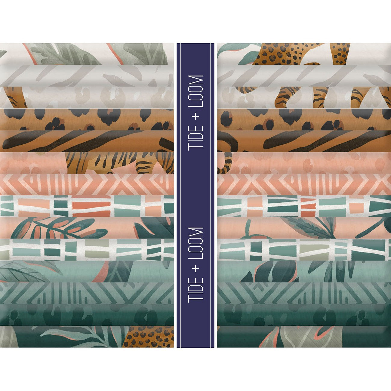 Fat Quarters, Roaring Beauty, 14pcs, 1 Piece of Each Print