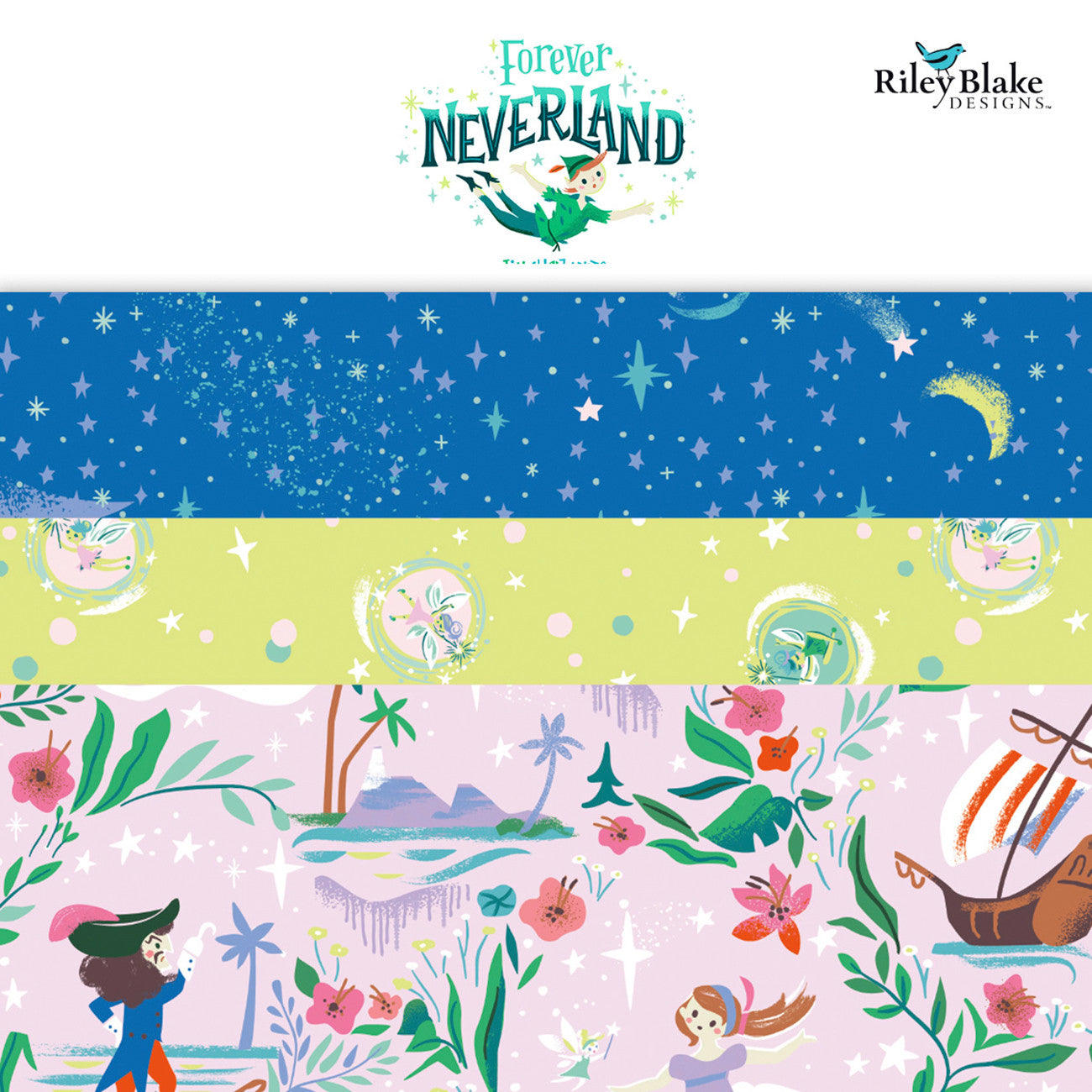 Forever Neverland 2-1/2in Strips, 40pcs/bundle