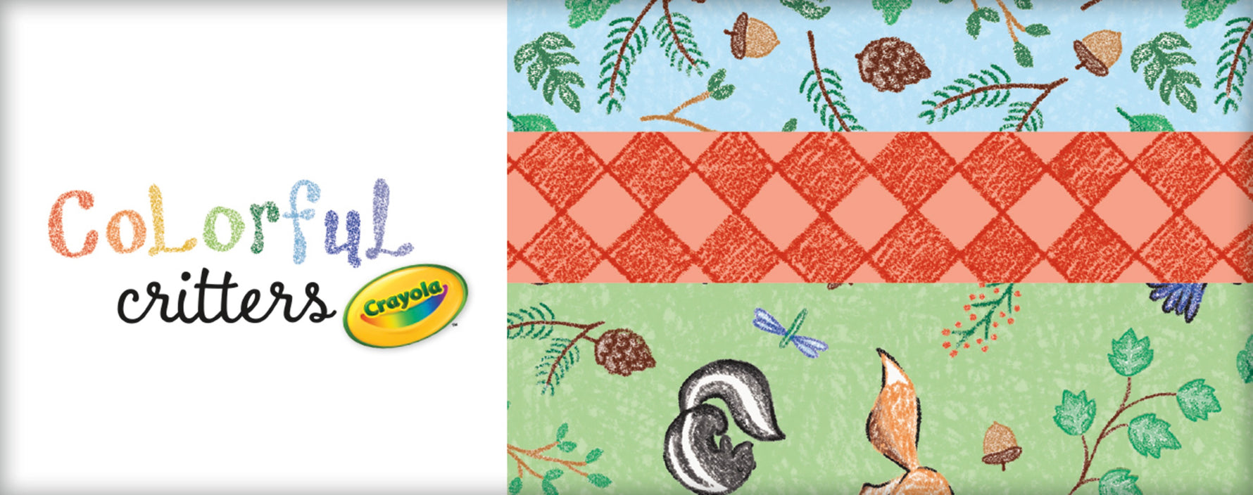 Colorful Critters 2.5in Strips, 40pcs/bundle