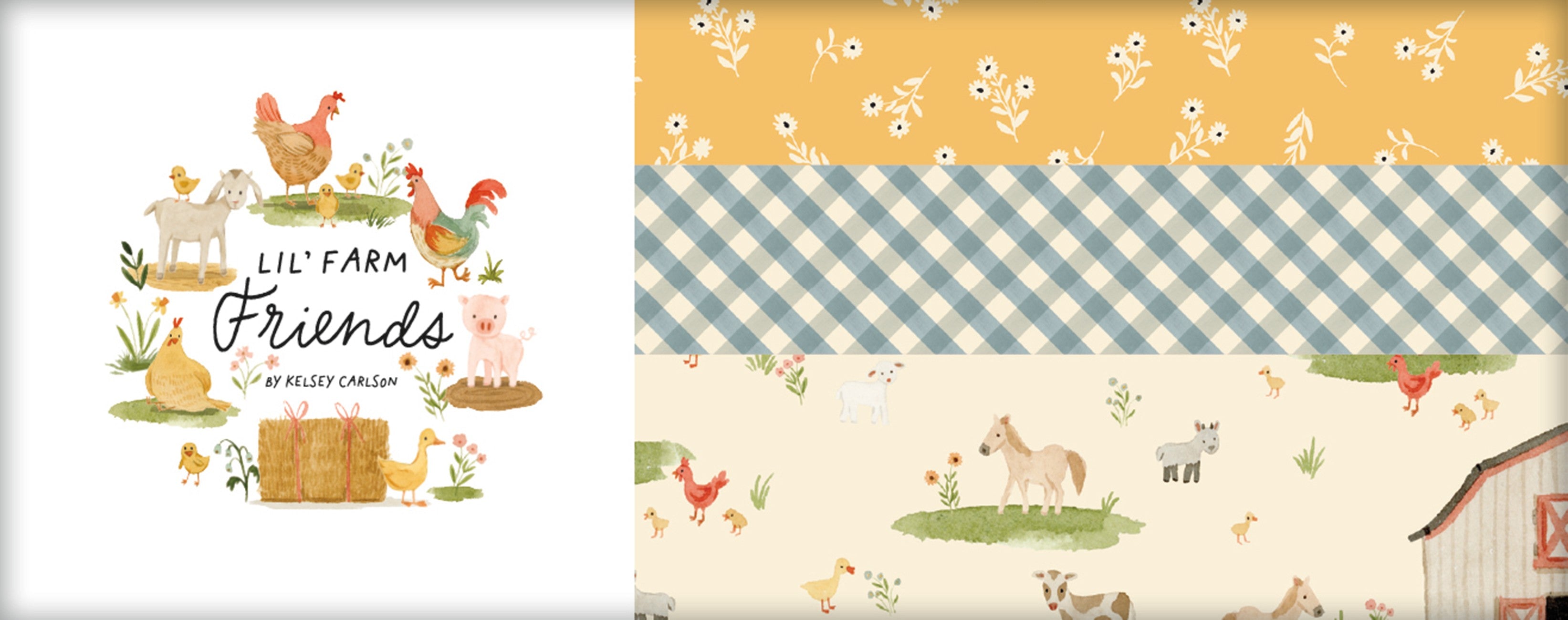 Lil' Farm Friends 2.5in Strips, 40pcs/bundle