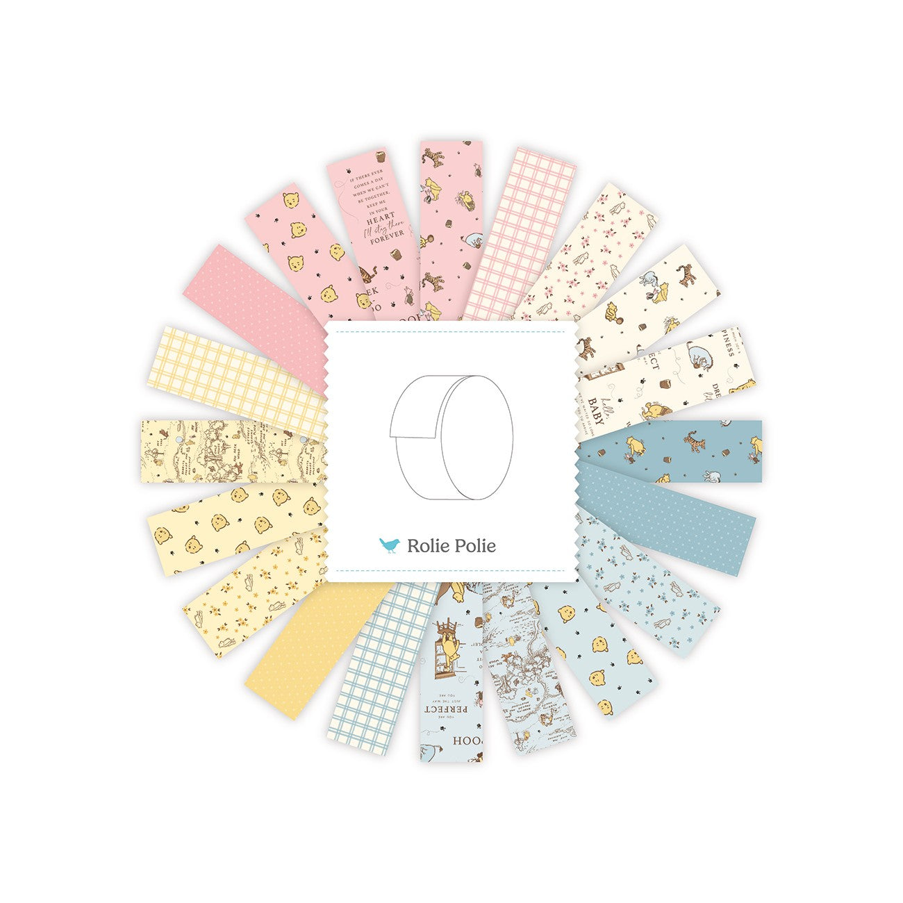 Winnie-the-Pooh Baby 2.5in Strips, 40pcs/bundle
