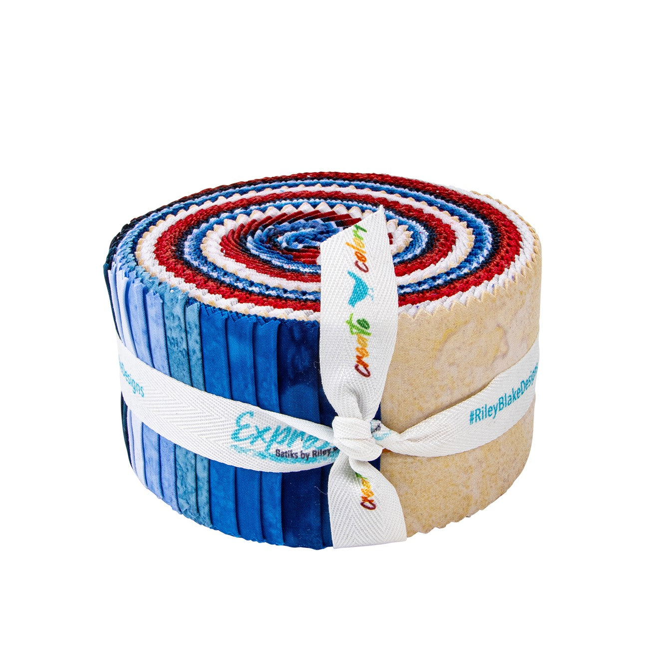 Batiks Hand-Dyes Freedom Flair 2-1/2in Strips, 40pcs/bundle
