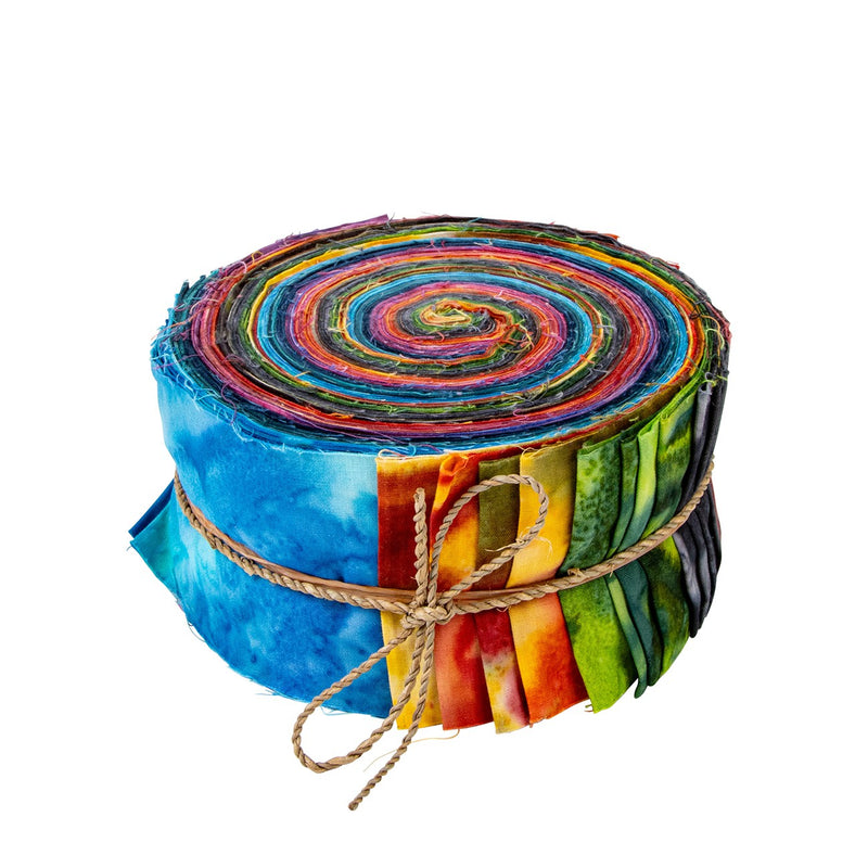 Batiks Contemporary Twist 2.5in Strips, 40pcs