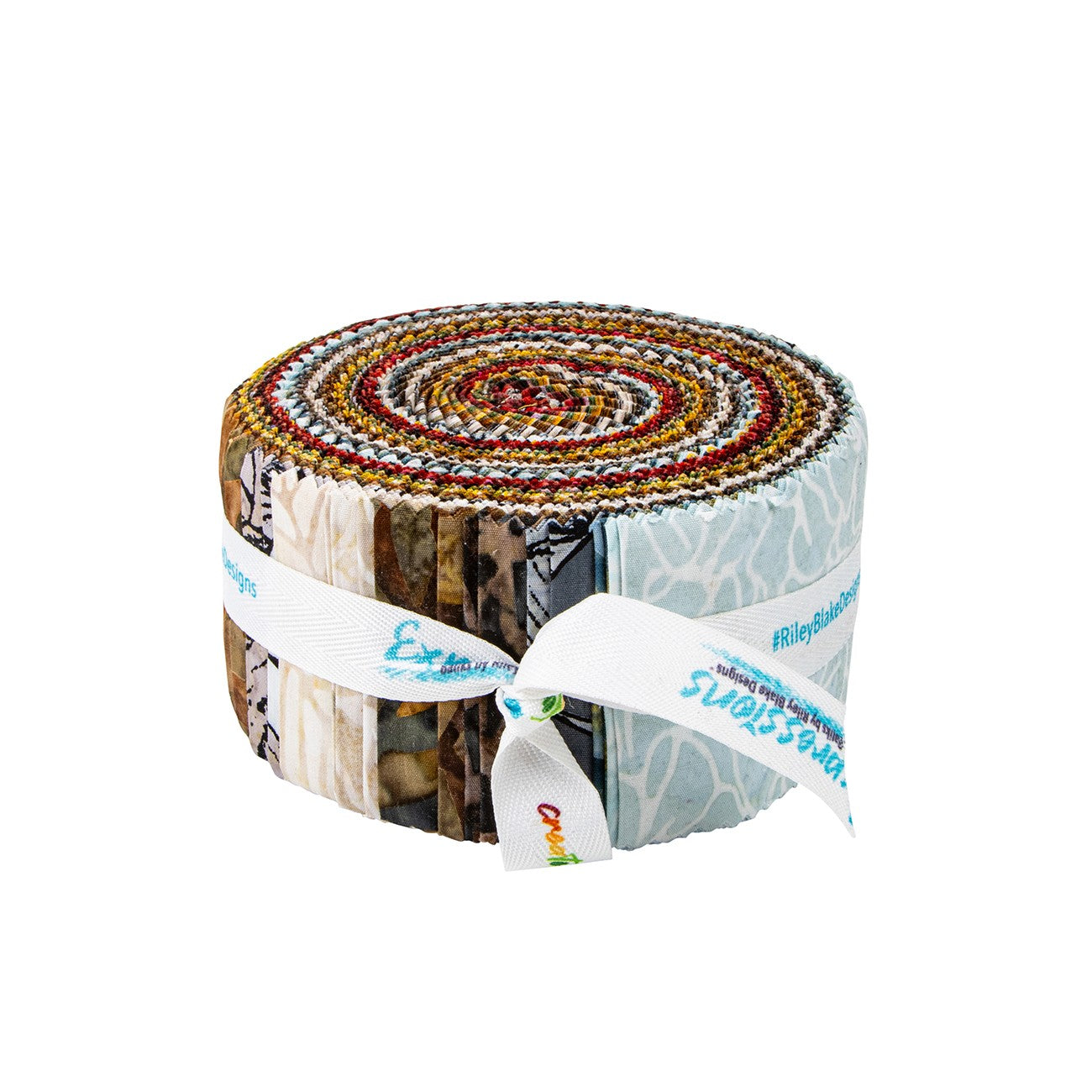 Batiks Floral Reflections 2-1/2in Strips, 40pcs/bundle