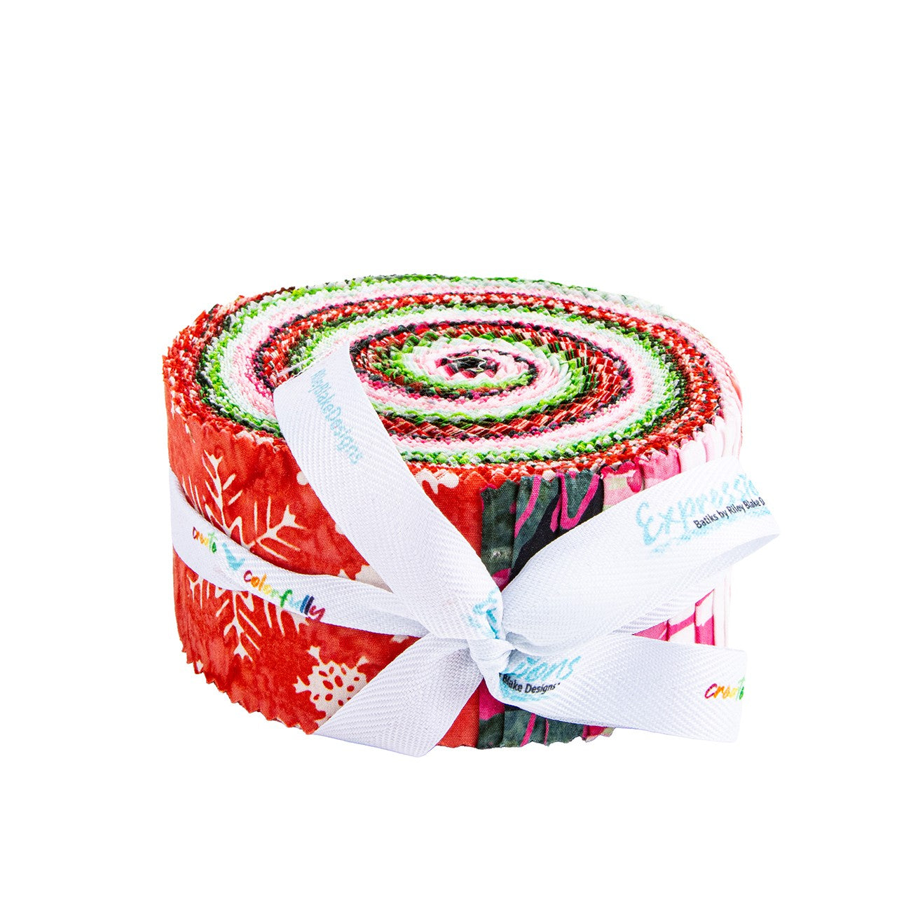 Batiks Holiday Happiness 2.5in Strips, 40 Pcs.