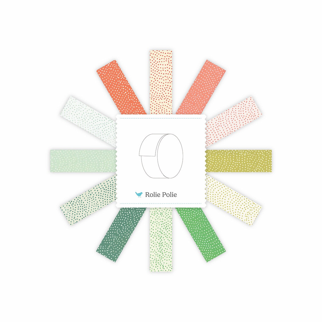 Batiks Mini Pops Sorbet 2.5 Inch Rolie Polie C, 40 Pcs.