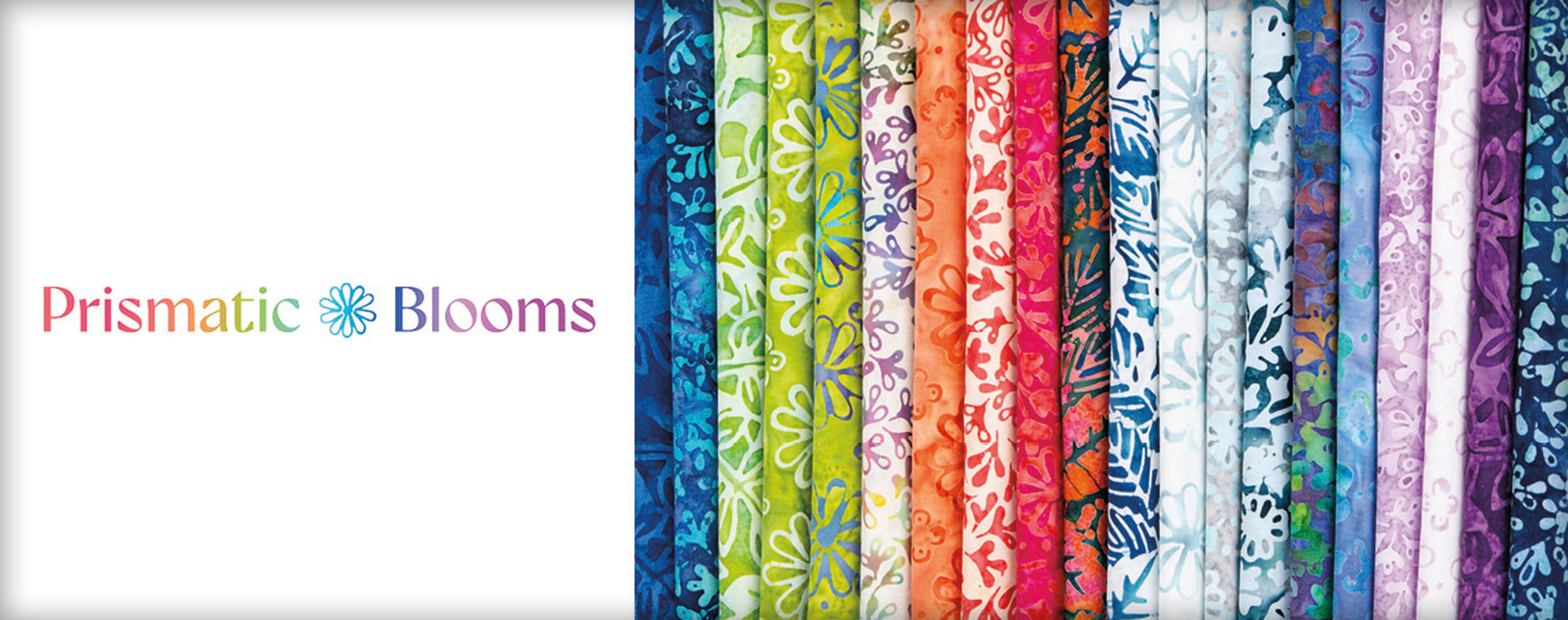Batiks Prismatic Blooms 2.5in Strips, 40pcs